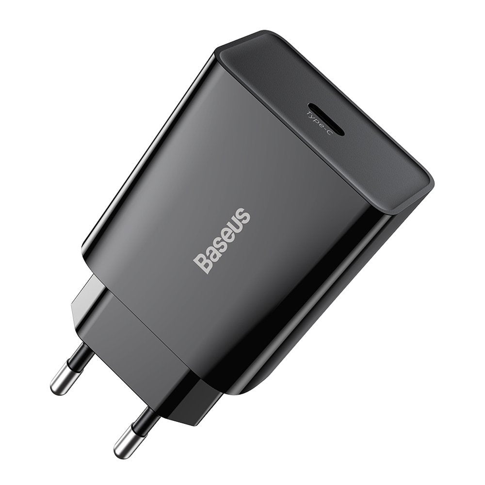 Chargeur réseau Baseus Speed, 20W, 3A, 1 x USB-C, noir CCFS-SN01 