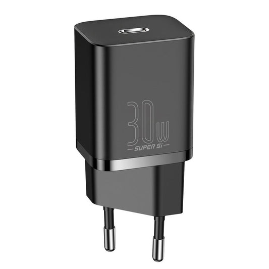 Baseus Super Si Network Charger, 30W, 3A, 1 x USB-C, noir CCSUP-J01 