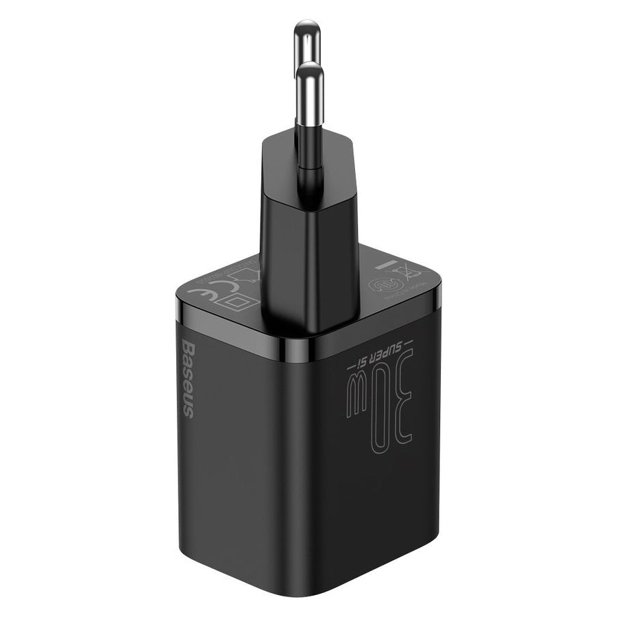 Baseus Super Si Network Charger, 30W, 3A, 1 x USB-C, noir CCSUP-J01 