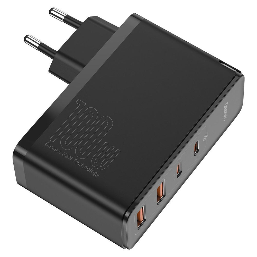 Chargeur réseau Baseus GaN2 Pro, 100W, 5A, 2 x USB-A - 2 x USB-C, Noir CCGAN2P-L01