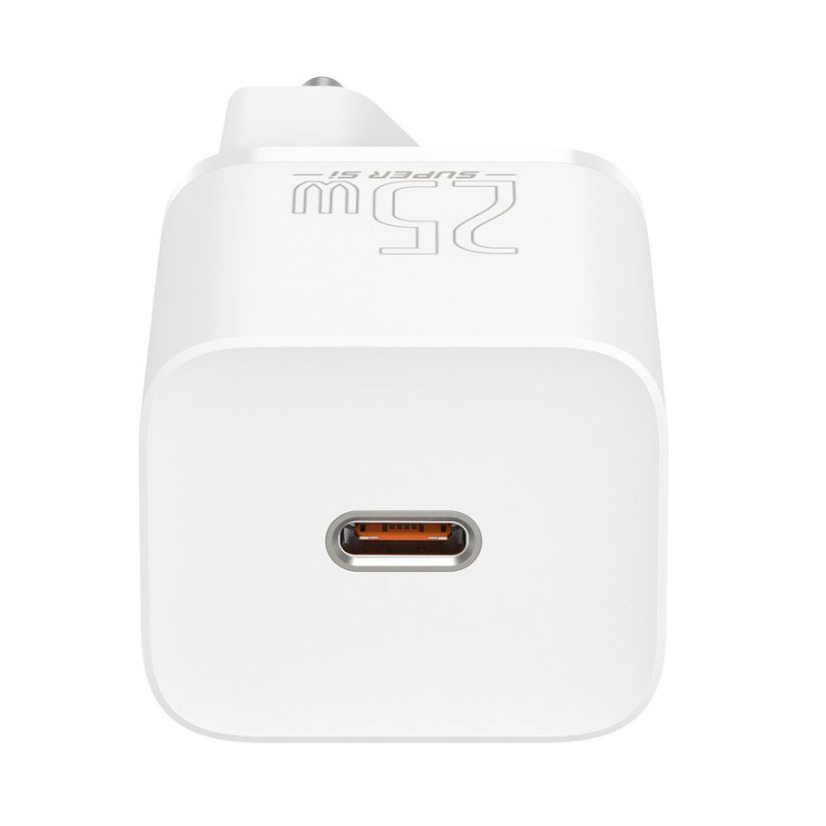 Baseus Super Si Network Charger, 25W, 3A, 1 x USB-C, blanc CCSP020102