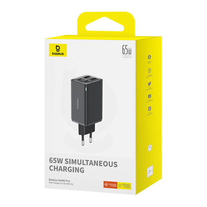 Chargeur réseau USB-C Baseus GaN 6 Pro, 65W, 3,25A, 2 x USB-A - 2 x USB-C, Noir P10162701113113-00 