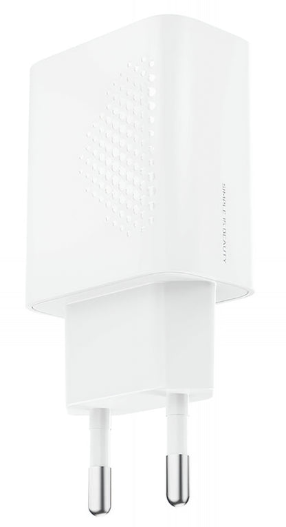 Chargeur Réseau USB-C XO Design L160, 20W, 3A, 1 x USB-C, Blanc