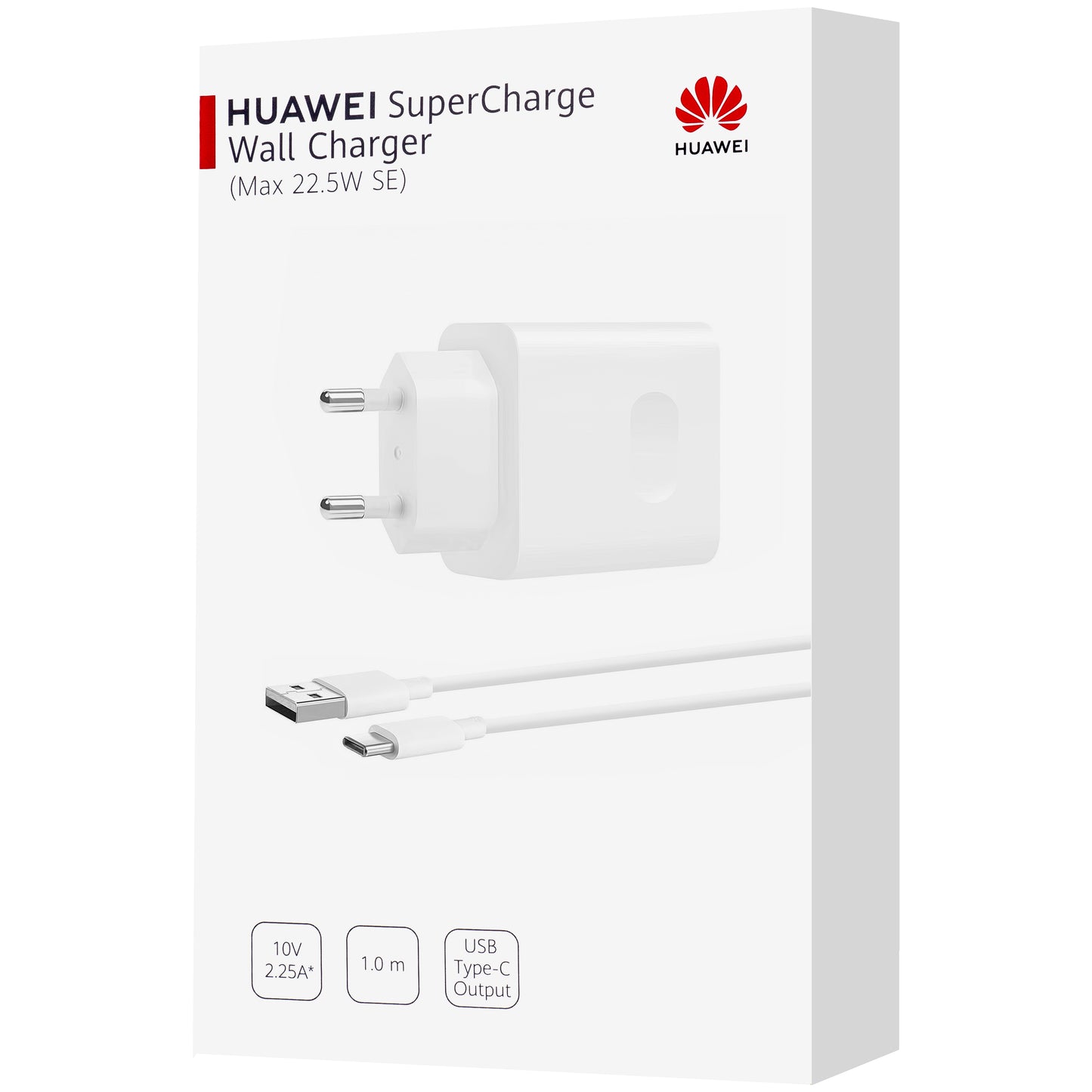 Chargeur réseau Huawei CP404B Câble USB-C Huawei CP404B, 22,5W, 2,25A, 1 x USB-A, blanc 55033325