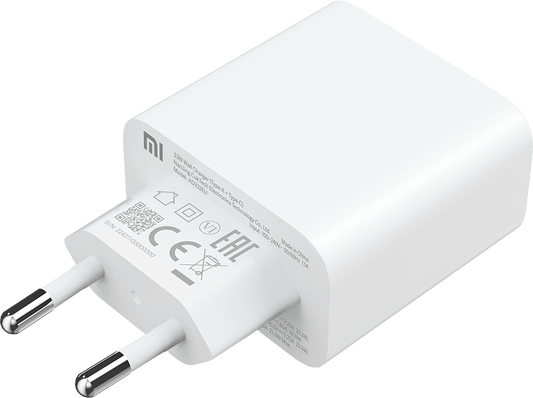 Chargeur réseau Xiaomi, 33W, 3A, 1 x USB-A - 1 x USB-C, blanc BHR4996996GL