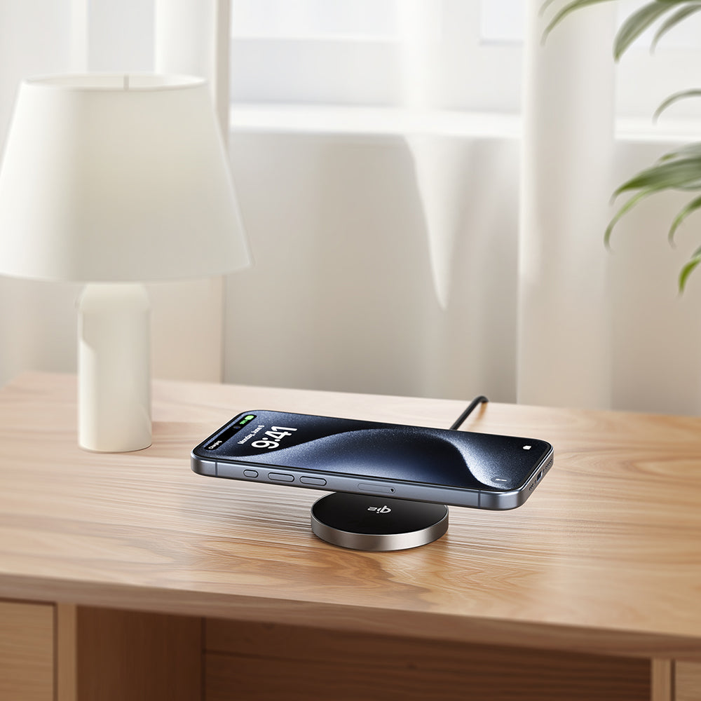 Chargeur Réseau Sans Fil Acefast E24, 15W, 1.67A, Gris