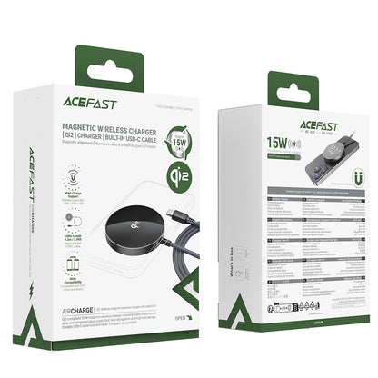 Chargeur Réseau Sans Fil Acefast E24, 15W, 1.67A, Gris