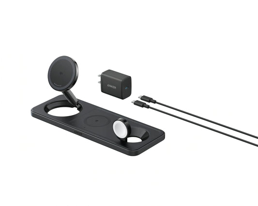 Chargeur Réseau Sans Fil Anker MagGo 3en1, 15W, 1.67A, Noir B25M1311