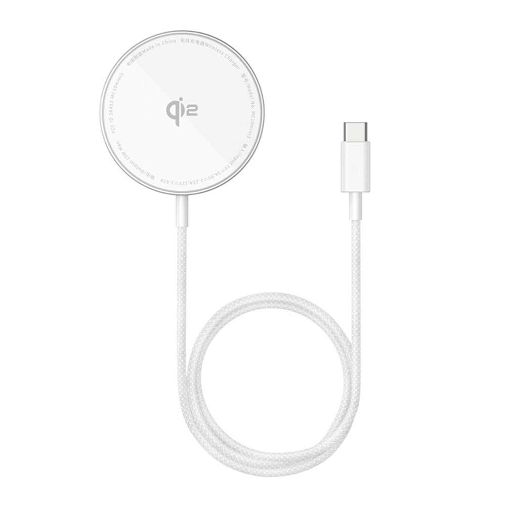 Chargeur Réseau Sans Fil Baseus Simple Mini4 Air, 15W, 1.67A, Argenté P10278200S11-00