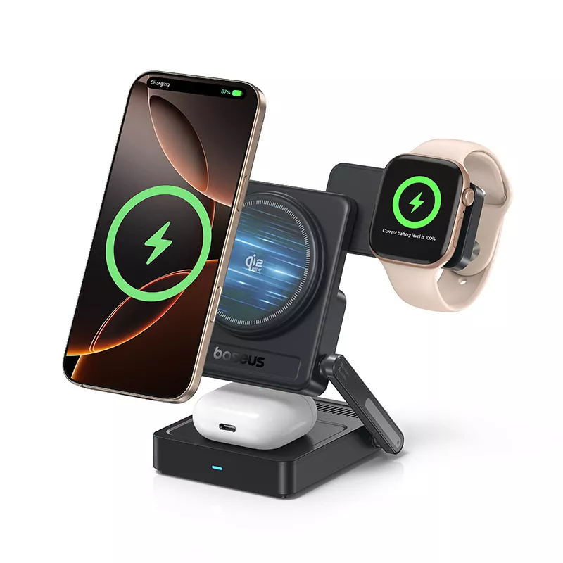 Baseus PicoGo AF21 3-in-1 Wireless Network Charger, 35W, Black E0205401
