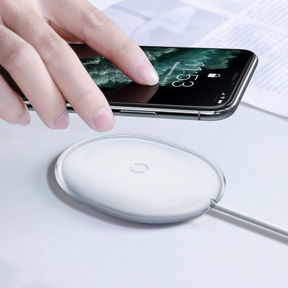 Baseus Jelly Wireless Network Charger, 15W, 1.67A, White WXGD-02