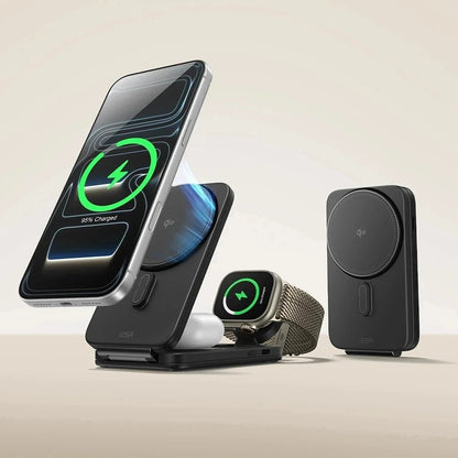 Chargeur Réseau Sans Fil ESR CryoBoost 3en1, 25W, Noir