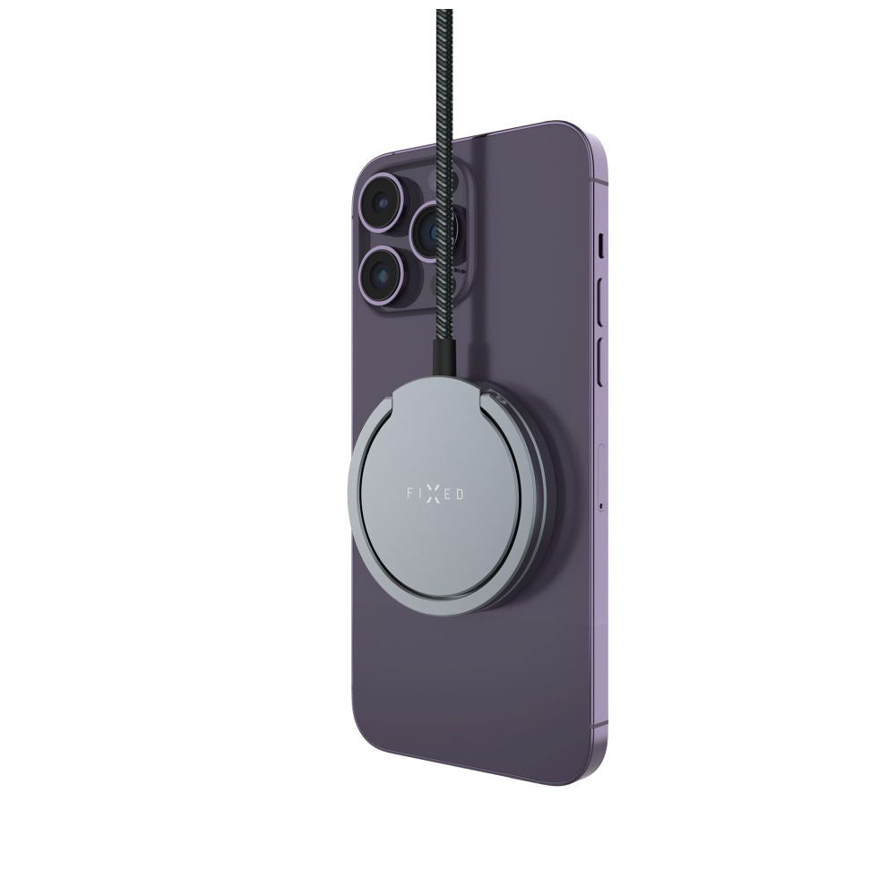 Chargeur Réseau Sans Fil Fixed Ring, 15W, 1.67A, Gris