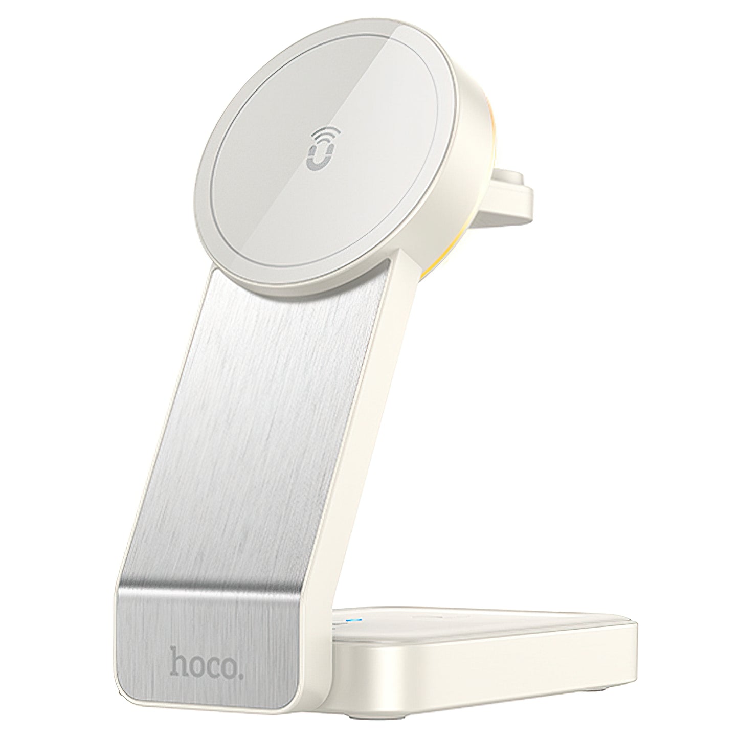 Chargeur Réseau Sans Fil HOCO CQ3 3en1, 15W, 1.67A, Blanc