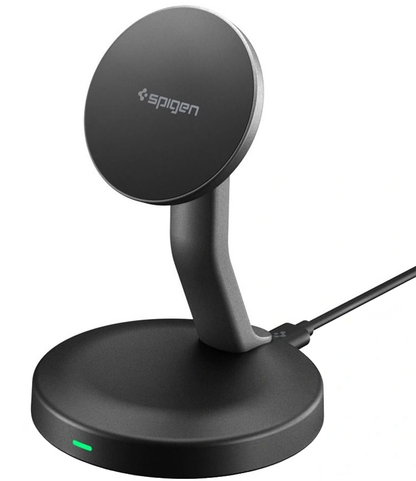 Chargeur Réseau Sans Fil Spigen EF151MS, 15W, 1.67A, Noir