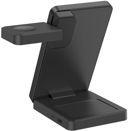 Chargeur Secteur Sans Fil Tech-Protect A56 3en1, 25W, Noir