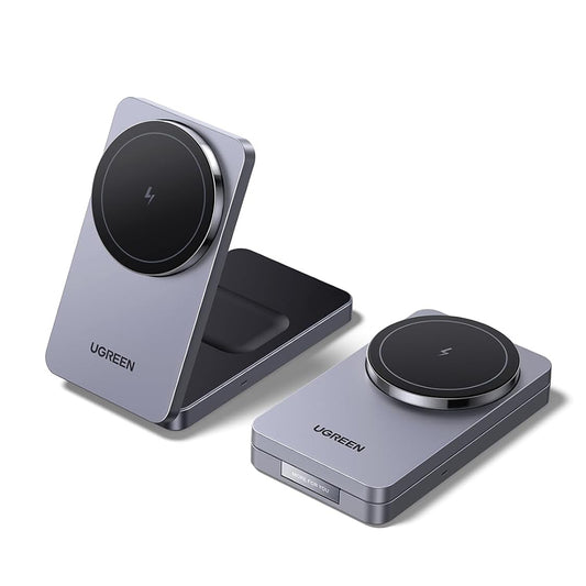 Chargeur Réseau Sans Fil UGREEN W528 2en1, 20W, 1.67A, Noir