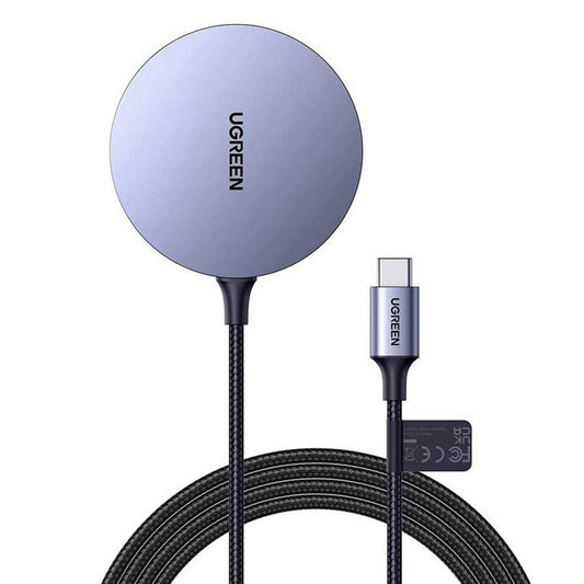 Chargeur Réseau Sans Fil UGREEN CD245, 15W, 1.67A, Gris