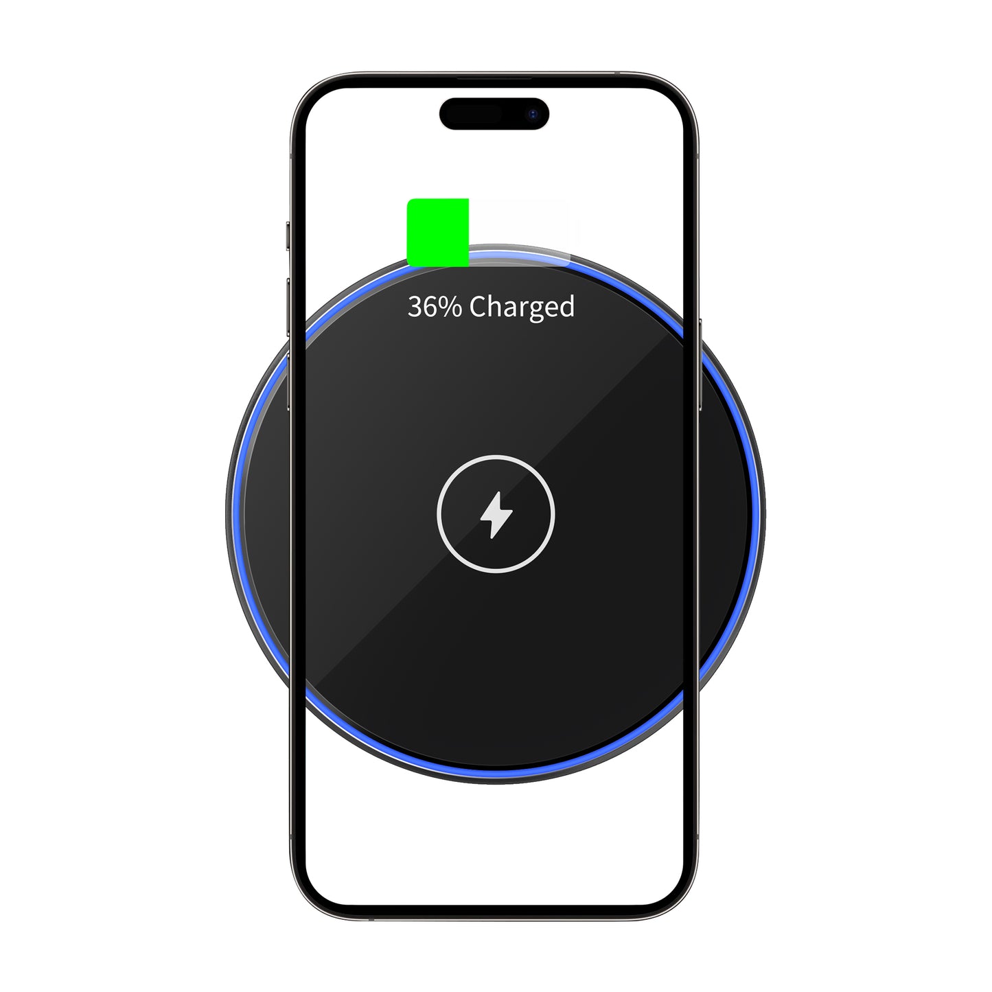 Chargeur réseau sans fil WiWu Wi-W012, 15W, 1.67A, Noir 