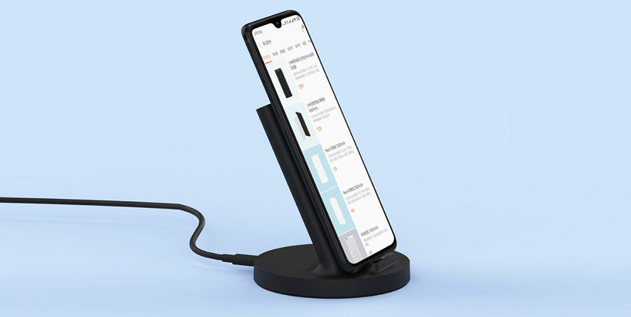 Xiaomi Mi Stand Chargeur réseau sans fil, 20W, 1.8A, Noir GDS4145GL