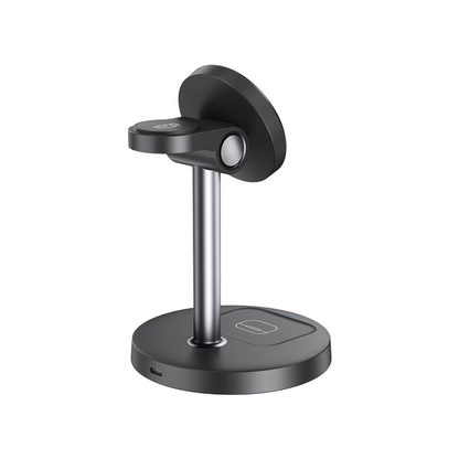 Chargeur Réseau Sans Fil XO Design CX038 3en1, 15W, 1.67A, Noir