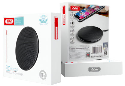 Chargeur Réseau Sans Fil XO Design WX020, 15W, 1.67A, Noir