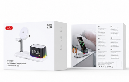 Wireless Network Charger with Bluetooth Speaker XO Design CX045 5in1, 25W, White