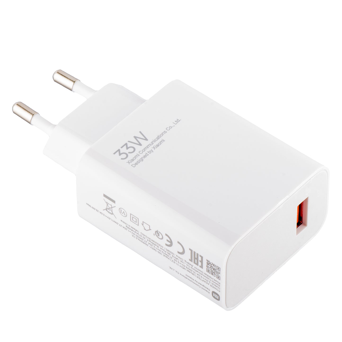 Xiaomi MDY-11EZ Chargeur réseau, 33W, 3A, 1 x USB-A, blanc