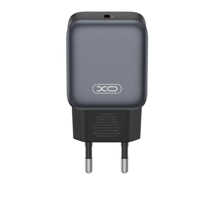 Chargeur Réseau XO Design L155, 30W, 3A, 1 x USB-C, Noir