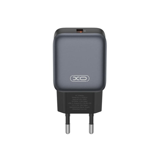 Chargeur Réseau XO Design L152, 18W, 3A, 1 x USB-A, Noir