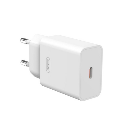 Chargeur Réseau XO Design L126, 20W, 3A, 1 x USB-C, Blanc
