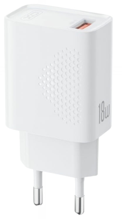 Chargeur Réseau XO Design L159, 18W, 3A, 1 x USB-A, Blanc