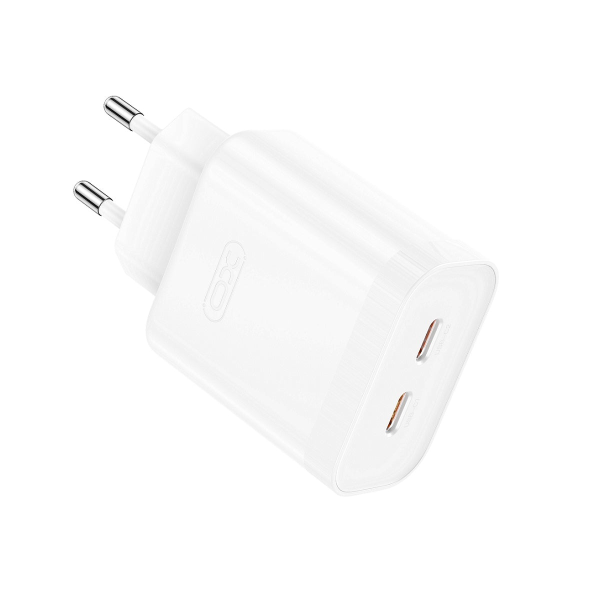 Chargeur réseau XO Design L105, 35W, 3A, 2 x USB-C, blanc 