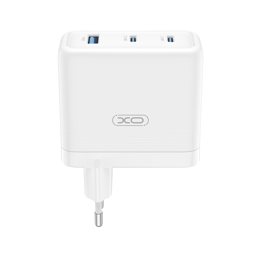 Chargeur Réseau XO Design CE35, 100W, 5A, 1 x USB-A - 2 x USB-C, Blanc
