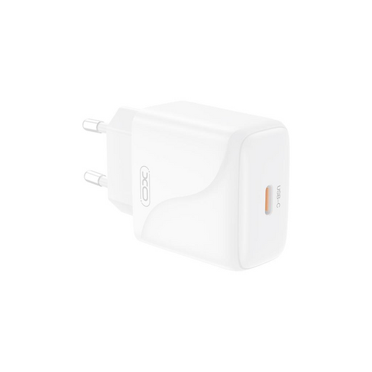 Chargeur Réseau XO Design L141, 20W, 3A, 1 x USB-C, Blanc