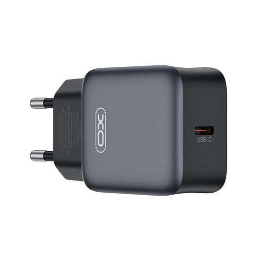 Chargeur Réseau XO Design L155, 30W, 3A, 1 x USB-C, Noir
