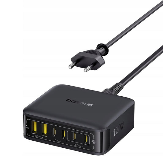 Chargeur Station Baseus EnerFill FH21, 120W, 3.25A, 2 x USB-A - 4 x USB-C, Noir E0120T00