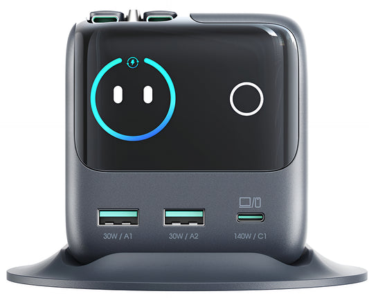 Chargeur Station avec Câble USB-C Joyroom Podix JR-TRD01, 140W, 1 x USB-C - 2 x USB-A, Gris