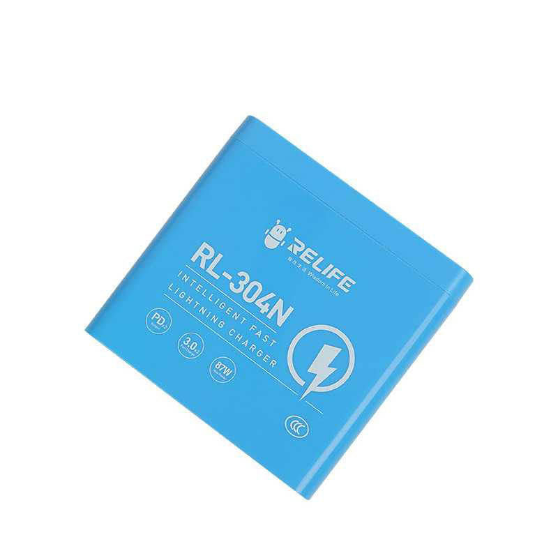 Chargeur Station Relife RL-304N, 87W, 3A, 2 x USB-C - 4 x USB-A, Bleu