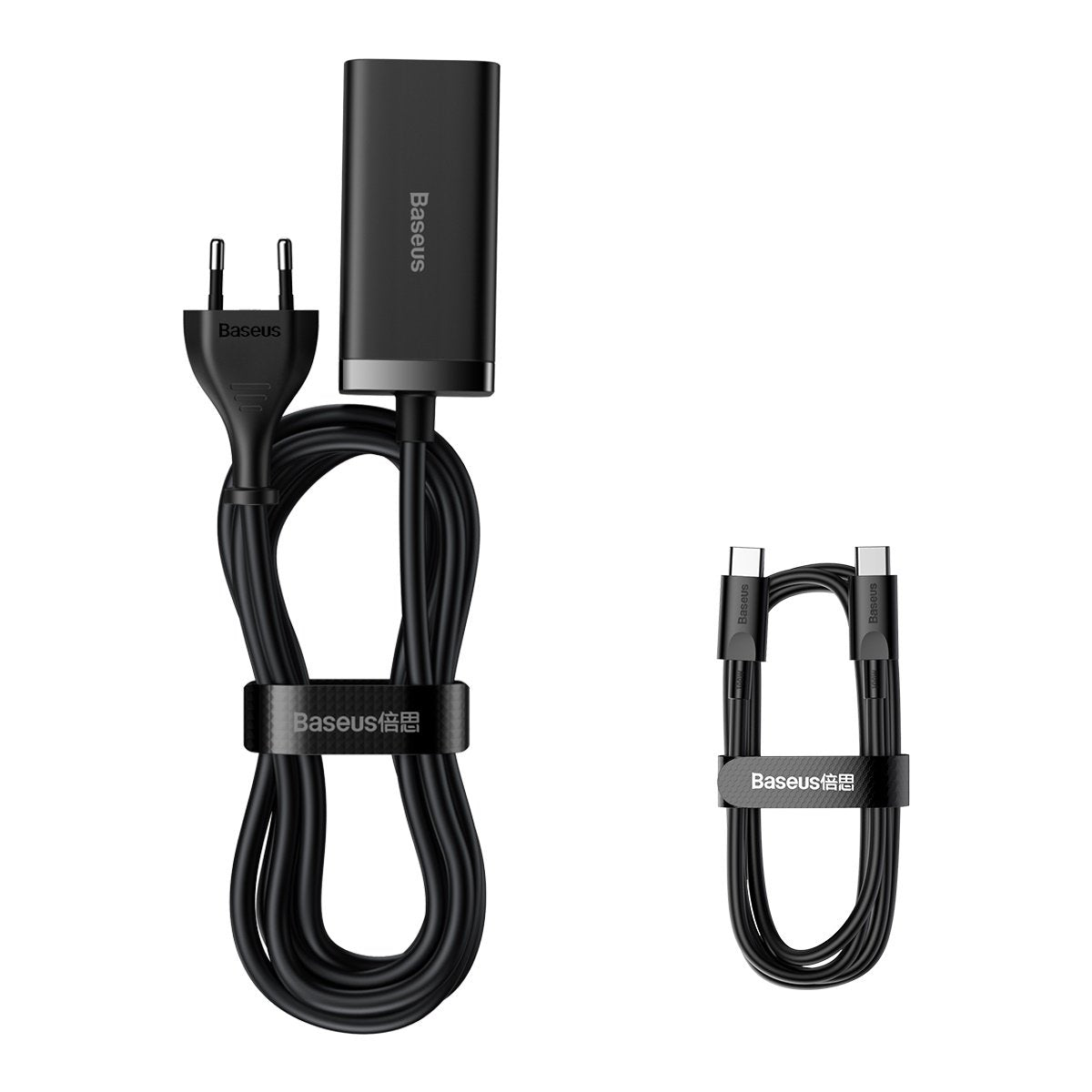 Chargeur Station USB-C Baseus GaN3 Pro, 100W, 5A, 2 x USB-A - 2 x USB-C, Noir, Reconditionné CCGP000101