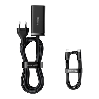 Chargeur Station USB-C Baseus GaN3 Pro, 100W, 5A, 2 x USB-A - 2 x USB-C, Noir, Reconditionné CCGP000101