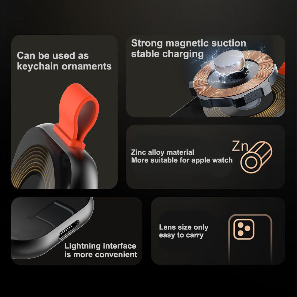 Chargeur sans fil Lito LC03 pour Apple Watch Series, Noir