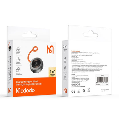 Chargeur sans fil McDodo CH-6840 pour Apple Watch Series, Noir