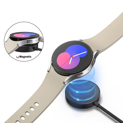 Chargeur sans fil Techsuit TSC12 pour Samsung Galaxy Watch Series, USB-A, Noir