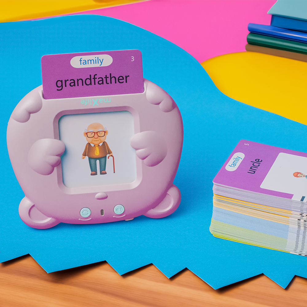Jouet éducatif MaXlife MXLD-100 pour apprendre les mots en anglais, Rose
