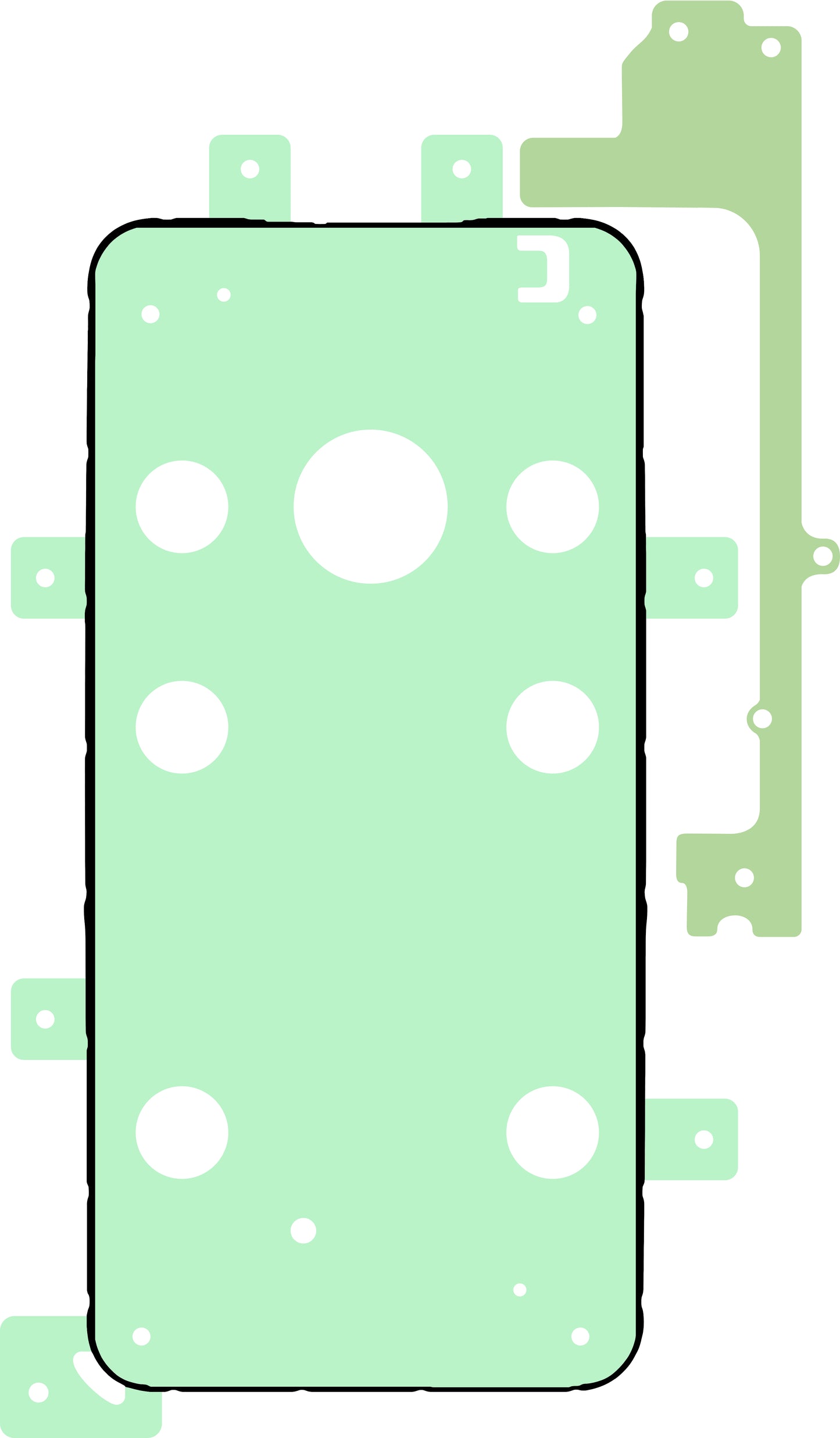 Kit Adhésif Écran Samsung Galaxy A55 5G A556, Service Pack GH82-34540A