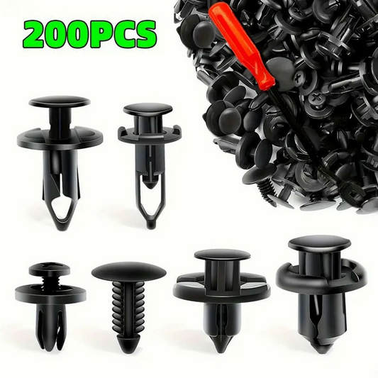 Kit Clips / Clips Auto OEM, 200 en 1