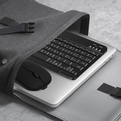 Kit Clavier Souris Sans Fil Techsuit AirCombo WKM1, BT / Wi-Fi, Noir