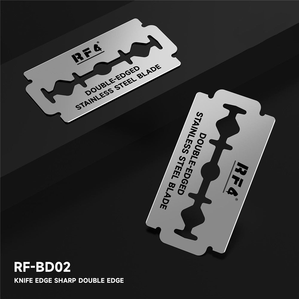 Lame de rechange RF4 RF-BD02 pour outil de retrait d'adhésif UV / OCA, lot de 100 pièces