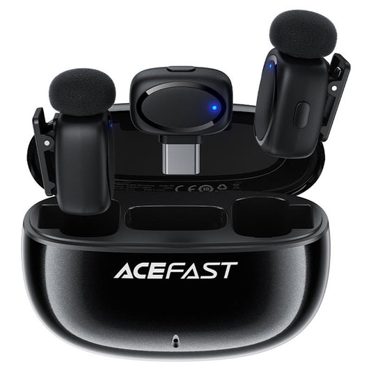 Acefast R2 Lavalier, USB-C, Set of 2 pieces, Black
